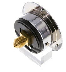 -1..0 Bar (-15..0 psi) Panel Mount Pressure Gauge Steel/Brass 50 mm Class 2.5 (Front Panel)