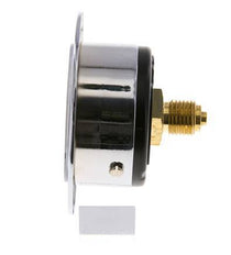 -1..0 Bar (-15..0 psi) Panel Mount Pressure Gauge Steel/Brass 50 mm Class 2.5 (Front Panel)