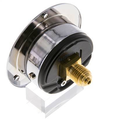 -1..0 Bar (-15..0 psi) Panel Mount Pressure Gauge Steel/Brass 50 mm Class 2.5 (Front Panel)