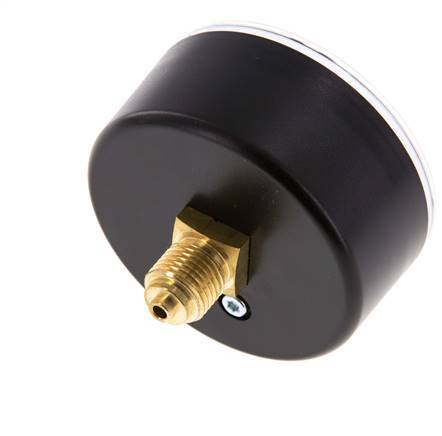 -1..0 Bar (-15..0 psi) Pressure Gauge Rear Plastic/Brass 63 mm Class 2.5
