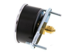 0..0.6 Bar (0..9 psi) Panel Mount Pressure Gauge Steel/Brass 63 mm Class 2.5 (Bracket)