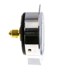 0..100 Bar (0..1450 psi) Panel Mount Pressure Gauge Steel/Brass 63 mm Class 2.5 (Front Panel)