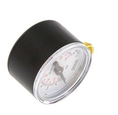 0..10 Bar (0..145 psi) Manómetro por debajo de plástico / latón 40 mm Clase 2.5