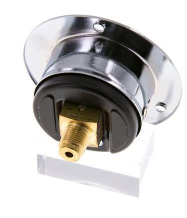 0..10 Bar (0..145 psi) Panel Mount Pressure Gauge Steel/Brass 40 mm Class 2.5 (Front Panel)