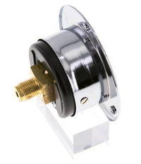 0..10 Bar (0..145 psi) Panel Mount Pressure Gauge Steel/Brass 40 mm Class 2.5 (Front Panel)