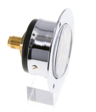 0..10 Bar (0..145 psi) Panel Mount Pressure Gauge Steel/Brass 40 mm Class 2.5 (Front Panel)