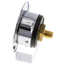 0..10 Bar (0..145 psi) Panel Mount Pressure Gauge Steel/Brass 40 mm Class 2.5 (Front Panel)