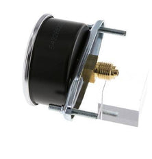 0..10 Bar (0..145 psi) Manómetro de montaje en panel Acero/Latón 63 mm Clase 2.5 (Soporte)
