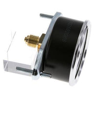 0..10 Bar (0..145 psi) Manómetro de montaje en panel Acero/Latón 63 mm Clase 2.5 (Soporte)
