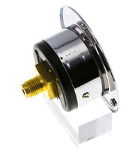 0..1 Bar (0..15 psi) Panel Mount Pressure Gauge Steel/Brass 40 mm Class 2.5 (Front Panel)