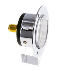 0..1 Bar (0..15 psi) Panel Mount Pressure Gauge Steel/Brass 40 mm Class 2.5 (Front Panel)