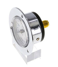 0..1 Bar (0..15 psi) Panel Mount Pressure Gauge Steel/Brass 40 mm Class 2.5 (Front Panel)