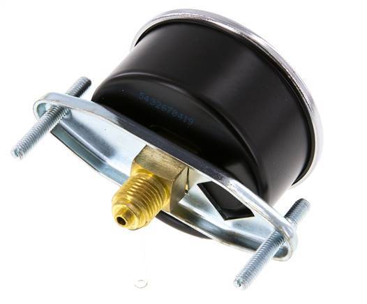 0..160 Bar (0..2321 psi) Panel Mount Pressure Gauge Steel/Brass 63 mm Class 2.5 (Bracket)