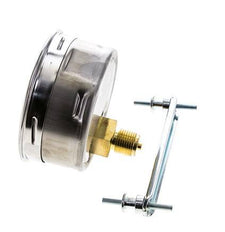 0..16 Bar (0..232 psi) Panel Mount Pressure Gauge Steel/Brass 100 mm Class 1.0 (Bracket)