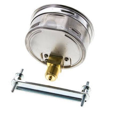 0..16 Bar (0..232 psi) Panel Mount Pressure Gauge Steel/Brass 100 mm Class 1.0 (Bracket)