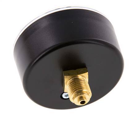 0..1 Bar (0..15 psi) Pressure Gauge Rear Plastic/Brass 63 mm Class 2.5