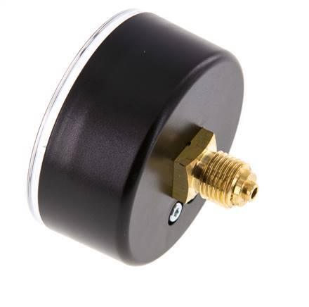 0..1 Bar (0..15 psi) Pressure Gauge Rear Plastic/Brass 63 mm Class 2.5