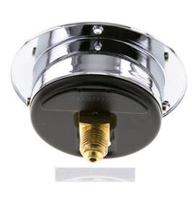 0..1 Bar (0..15 psi) Panel Mount Pressure Gauge Steel/Brass 63 mm Class 2.5 (Front Panel)