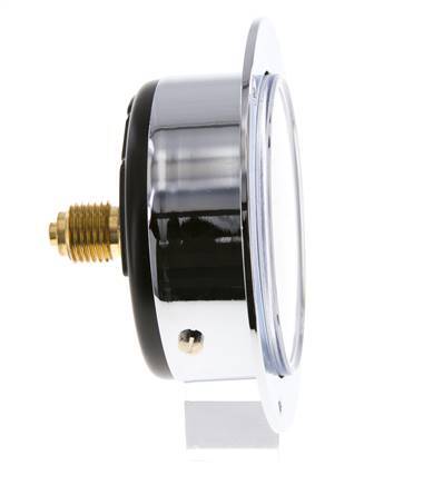 0..1 Bar (0..15 psi) Panel Mount Pressure Gauge Steel/Brass 63 mm Class 2.5 (Front Panel)