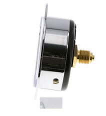 0..1 Bar (0..15 psi) Panel Mount Pressure Gauge Steel/Brass 63 mm Class 2.5 (Front Panel)