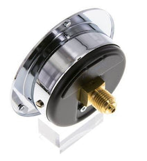 0..1 Bar (0..15 psi) Panel Mount Pressure Gauge Steel/Brass 63 mm Class 2.5 (Front Panel)