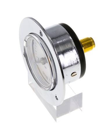 0..1.6 Bar (0..23 psi) Panel Mount Pressure Gauge Steel/Brass 40 mm Class 2.5 (Front Panel)