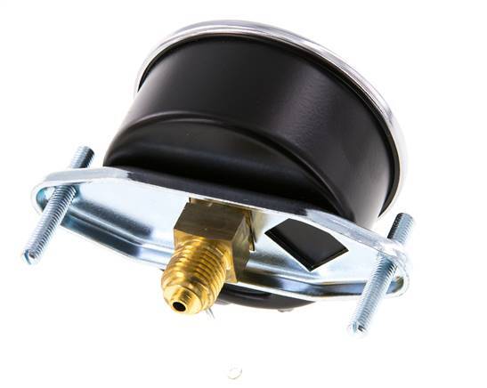0..1.6 Bar (0..23 psi) Panel Mount Pressure Gauge Steel/Brass 63 mm Class 2.5 (Bracket)