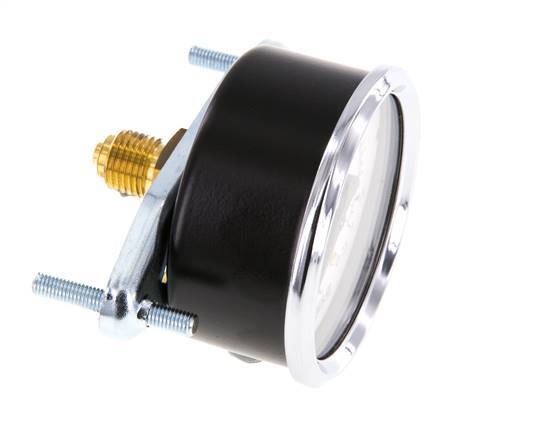 0..1.6 Bar (0..23 psi) Panel Mount Pressure Gauge Steel/Brass 63 mm Class 2.5 (Bracket)
