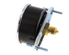 0..1.6 Bar (0..23 psi) Panel Mount Pressure Gauge Steel/Brass 63 mm Class 2.5 (Bracket)
