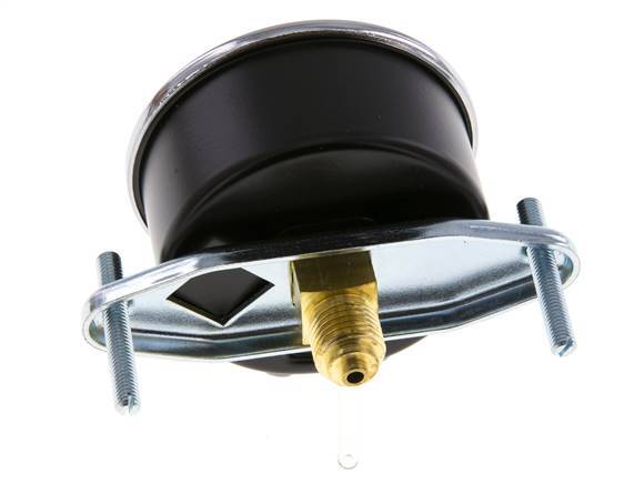 0..315 Bar (0..4569 psi) Panel Mount Pressure Gauge Steel/Brass 63 mm Class 2.5 (Bracket)