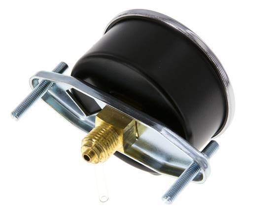 0..315 Bar (0..4569 psi) Panel Mount Pressure Gauge Steel/Brass 63 mm Class 2.5 (Bracket)