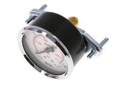 0..315 Bar (0..4569 psi) Panel Mount Pressure Gauge Steel/Brass 63 mm Class 2.5 (Bracket)