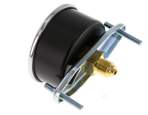 0..315 Bar (0..4569 psi) Panel Mount Pressure Gauge Steel/Brass 63 mm Class 2.5 (Bracket)