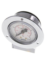 0..4 Bar (0..58 psi) Panel Mount Pressure Gauge Steel/Brass 50 mm Class 2.5 (Front Panel)