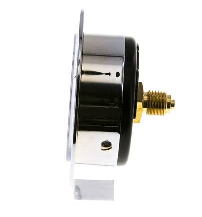 0..4 Bar (0..58 psi) Panel Mount Pressure Gauge Steel/Brass 63 mm Class 2.5 (Front Panel)