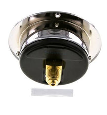 0..4 Bar (0..58 psi) Panel Mount Pressure Gauge Steel/Brass 63 mm Class 2.5 (Front Panel)