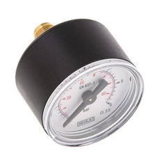 0..6 Bar (0..87 psi) Manómetro Plástico trasero / latón 40 mm Clase 2.5