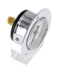 0..6 Bar (0..87 psi) Panel Mount Pressure Gauge Steel/Brass 40 mm Class 2.5 (Front Panel)