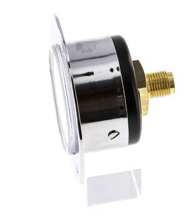 0..6 Bar (0..87 psi) Panel Mount Pressure Gauge Steel/Brass 40 mm Class 2.5 (Front Panel)