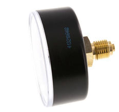 0..6 Bar (0..87 psi) Pressure Gauge Rear Plastic/Brass 63 mm Class 2.5