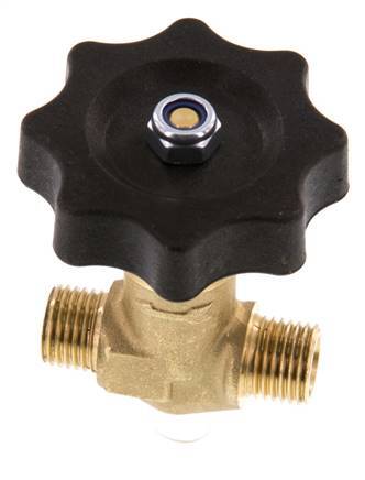 G1/4'' Válvula de aguja de latón macho NBR 40 bar - NLB