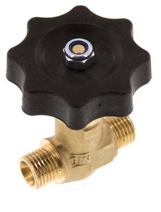 G1/4'' Válvula de aguja de latón macho NBR 40 bar - NLB
