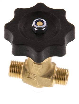 G1/4'' Válvula de aguja de latón macho NBR 40 bar - NLB