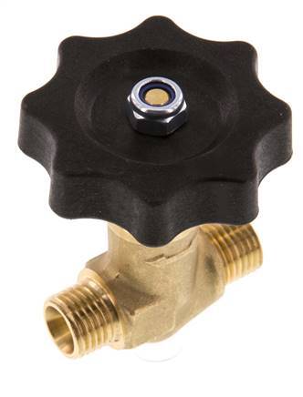 G1/4'' Válvula de aguja de latón macho NBR 40 bar - NLB