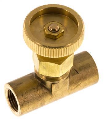 Válvula de aguja de latón G1/8'' NBR 15 bar - NLB