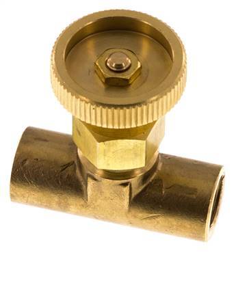 Válvula de aguja de latón G1/8'' NBR 15 bar - NLB