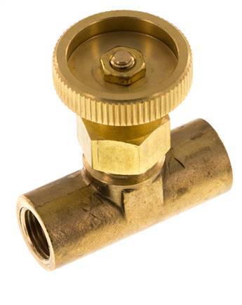 Válvula de aguja de latón G1/8'' NBR 15 bar - NLB