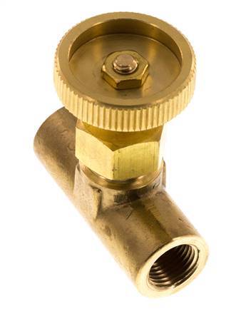 Válvula de aguja de latón G1/8'' NBR 15 bar - NLB