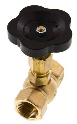 Válvula de aguja de latón G3/4'' PTFE 100 bar - NLB