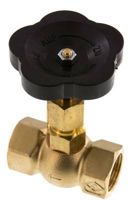 Válvula de aguja de latón G3/4'' PTFE 100 bar - NLB